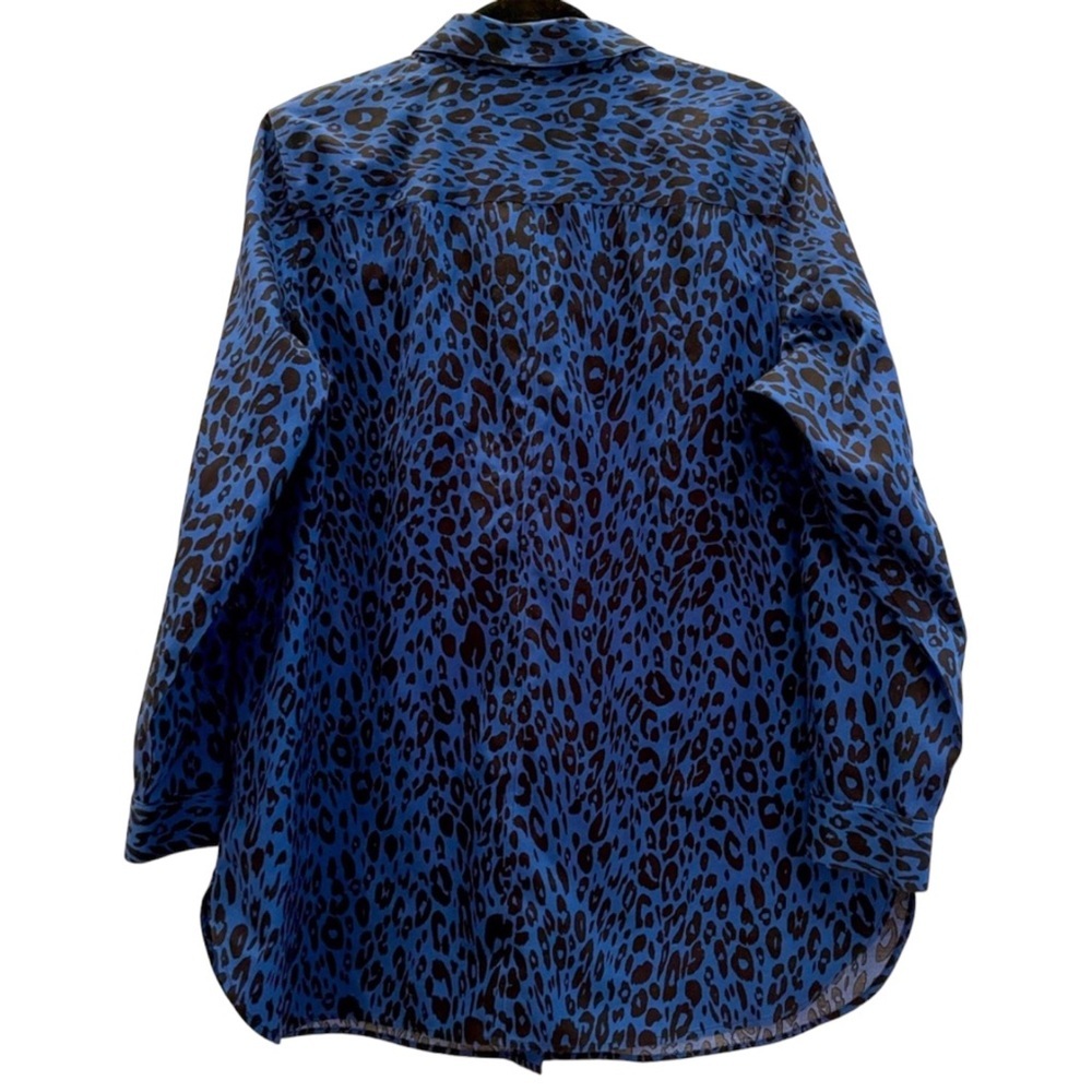CHICO’S NO-IRON Woman’s Long Sleeve Top with Animal Print size Large - Picture 3 of 7
